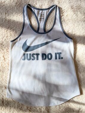 Nike Dri-FIT Just Do It Graphic Tank Top Racerback Athletic Workout Women’s S